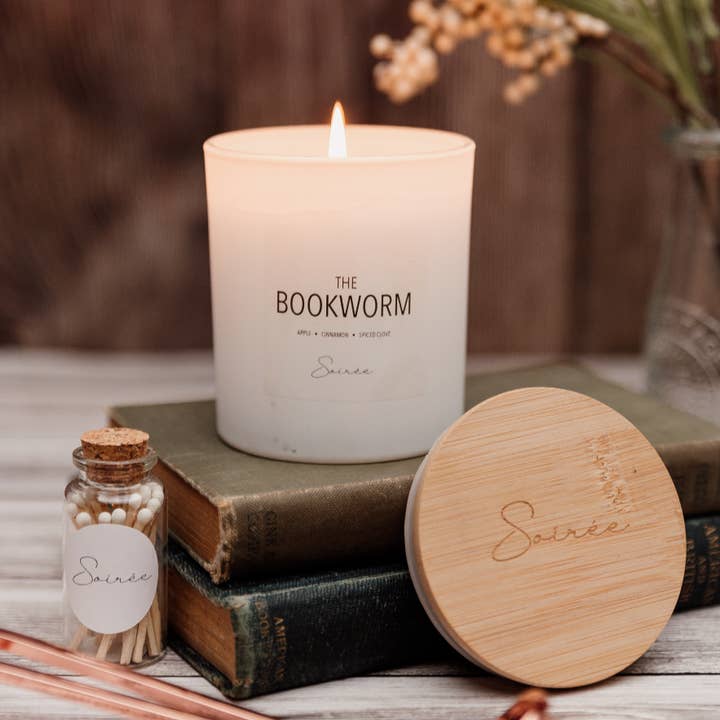 The Bookworm for wholesale by Soirée Candles