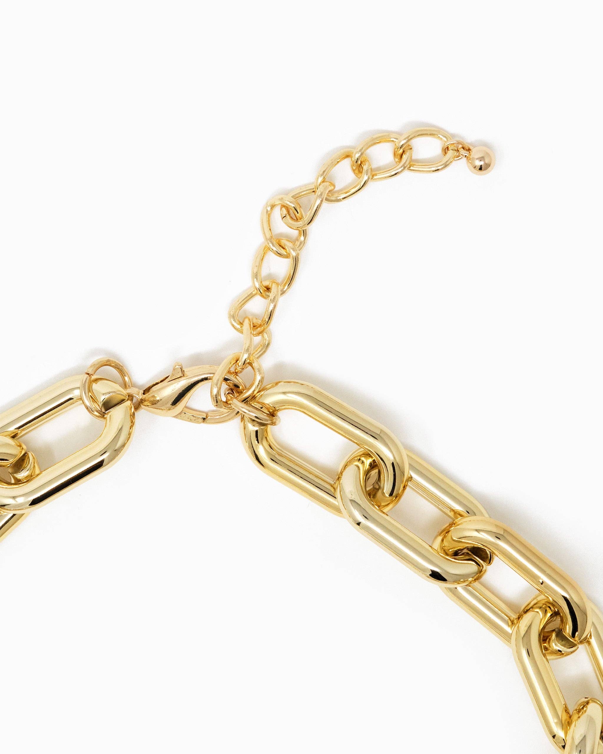 Sessori – wholesale Link & chain necklace – Metallic Coat Chunky Chain Necklace2