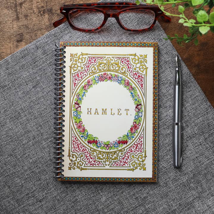 Spiral Travel Notebook, Hamlet by William Shakespeare for wholesale by Sunshine and Ravioli