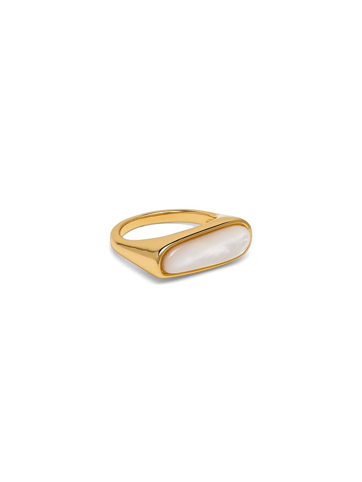 Krissy Mother of Pearl Ring for wholesale by Maudella