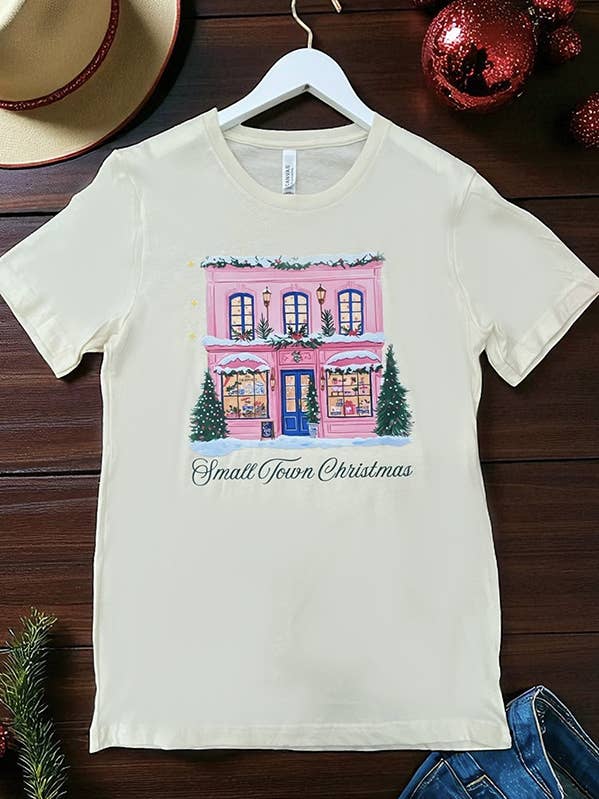 BC DTF PETITES VILLES DE NOËL T-SHIRTS, TEE-SHIRTS, T-SHIRTS, pour la vente par L&B Life