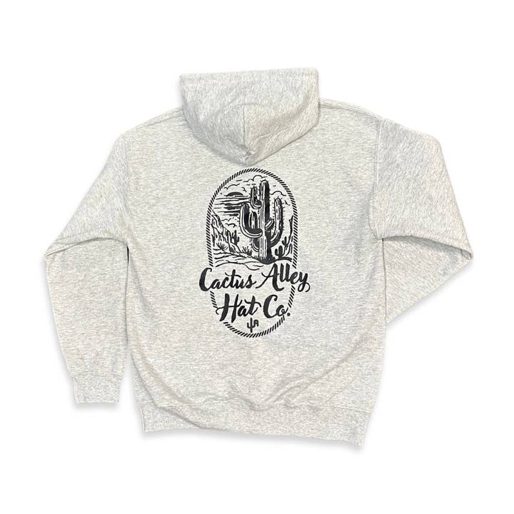 "Desert Rope" - Ash Grey Adult Hoodie (2025) for wholesale by Cactus Alley Hat Co.