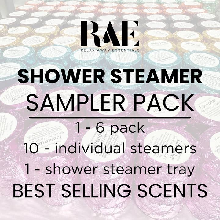 Shower Steamer Sampler Pack - Best Sellers - Spa - for wholesale by Relax Away Essentials