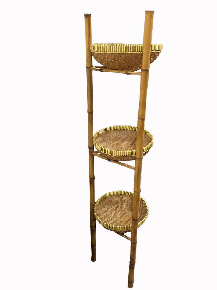 Cesto de Bambu Sayuran por atacado de Asian Accents