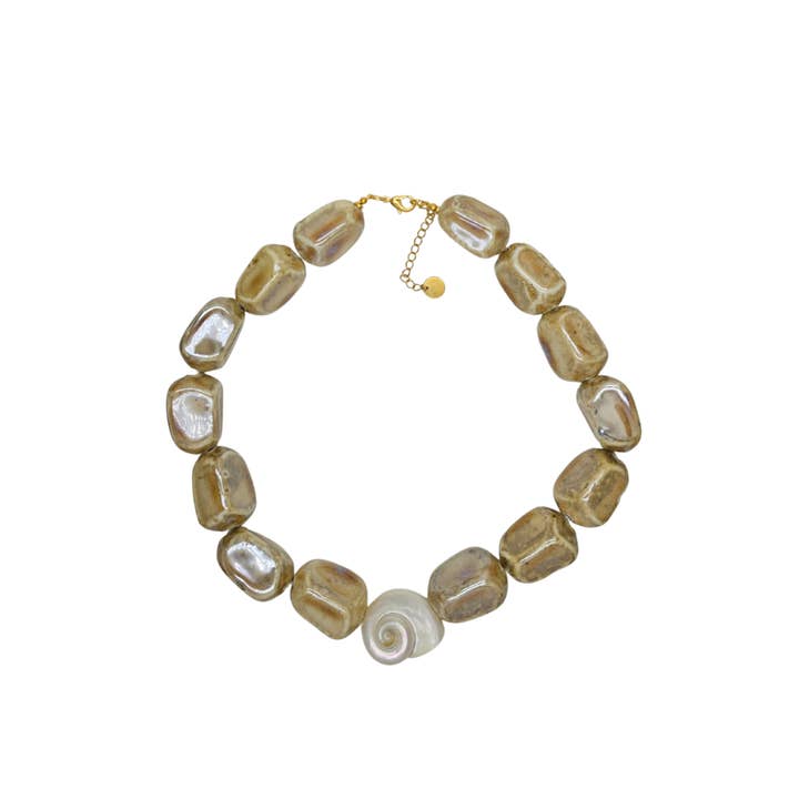 LA MAISON GISEL B. - Wholesale Choker/Collar - Choker Lena beige1