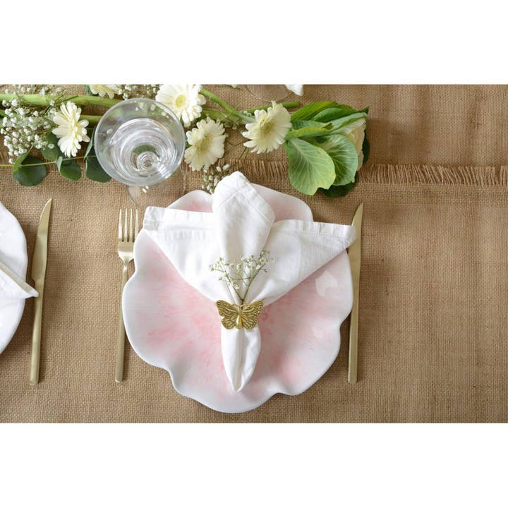 AULICA - Wholesale Dinner Plate - Pink melamine dessert plate 23x23x2cm1