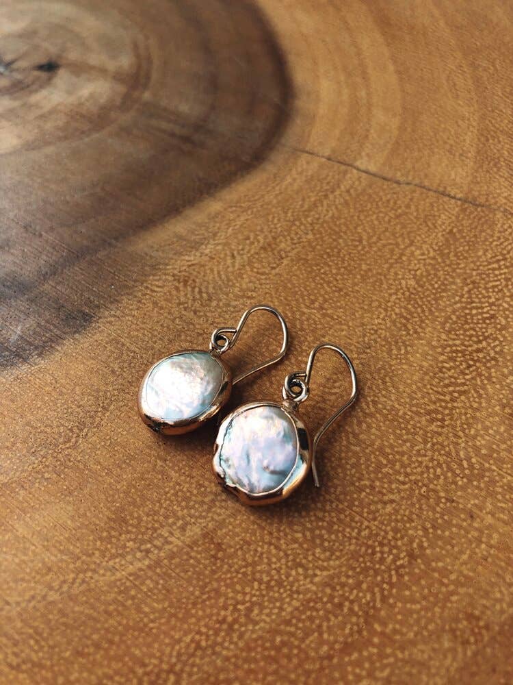 Toasted Jewelry - Wholesale Dangle Earrings - The Everyday Baroque Pearl Earrings0