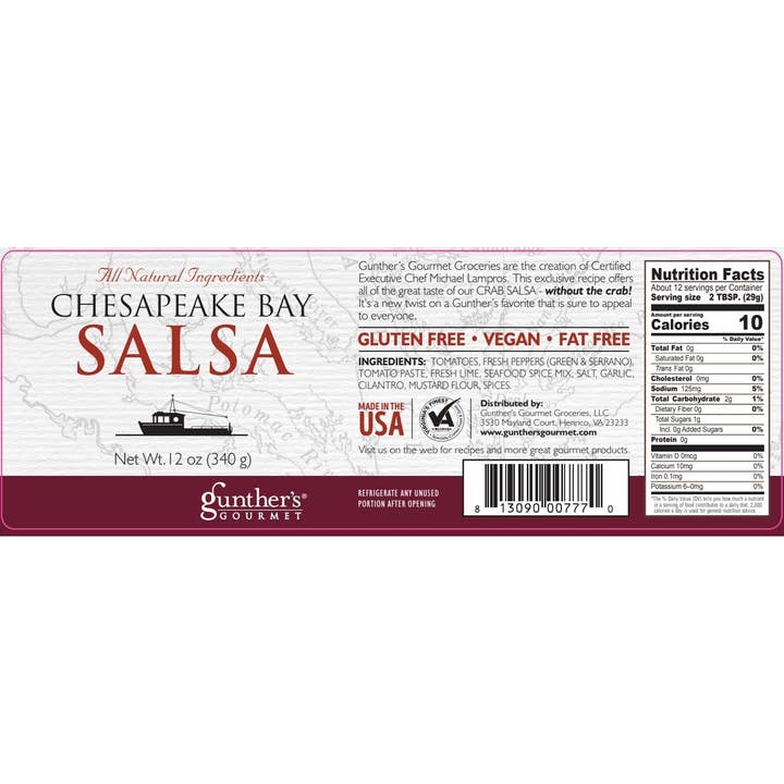 Gunther's Gourmet Groceries, LLC - Wholesale Salsa - Chesapeake Bay Salsa4