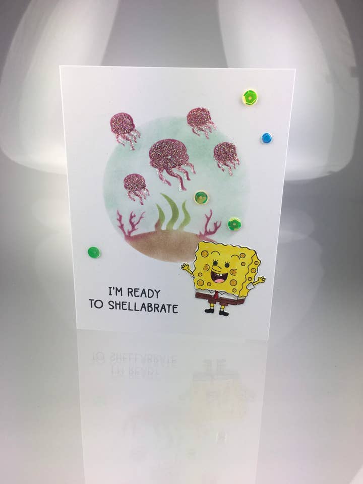 Time To Shellabrate Birthday Card with Envelope for wholesale by Cards By Robin