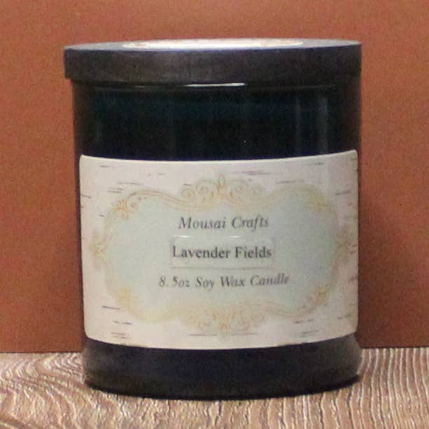 Mousai Crafts - Wholesale Jar/Filled Candle - Lavender Fields 8.5oz Soy Wax Candle1
