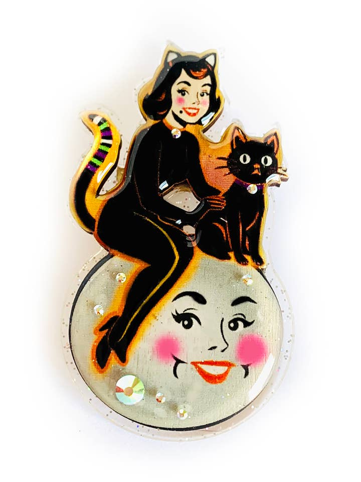 retro halloween statementbrosch ovanligt smycke originellt för wholesale av Rosie Rose Parker (US Duties Paid)