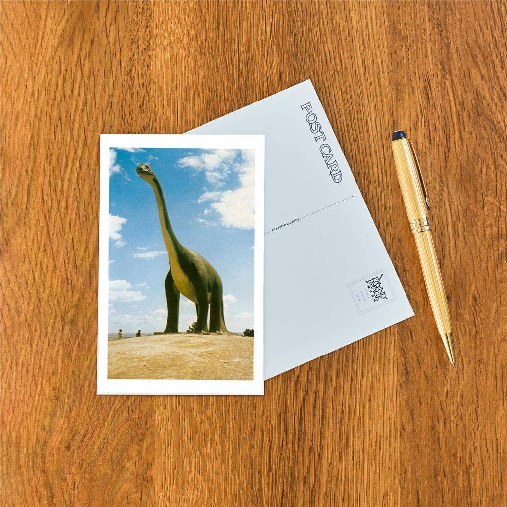 Found Image Press - Wholesale Postcard - Postcard RS-111 Cement Brontosaurus1