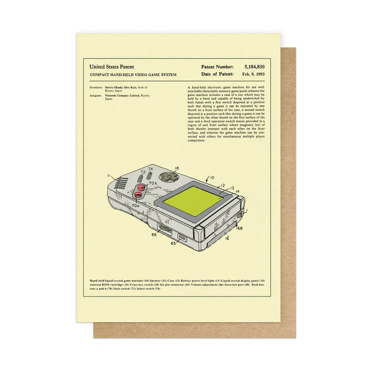 Video Game System Greetings Card for wholesale by East End Prints - Greetings Cards & Postcards
