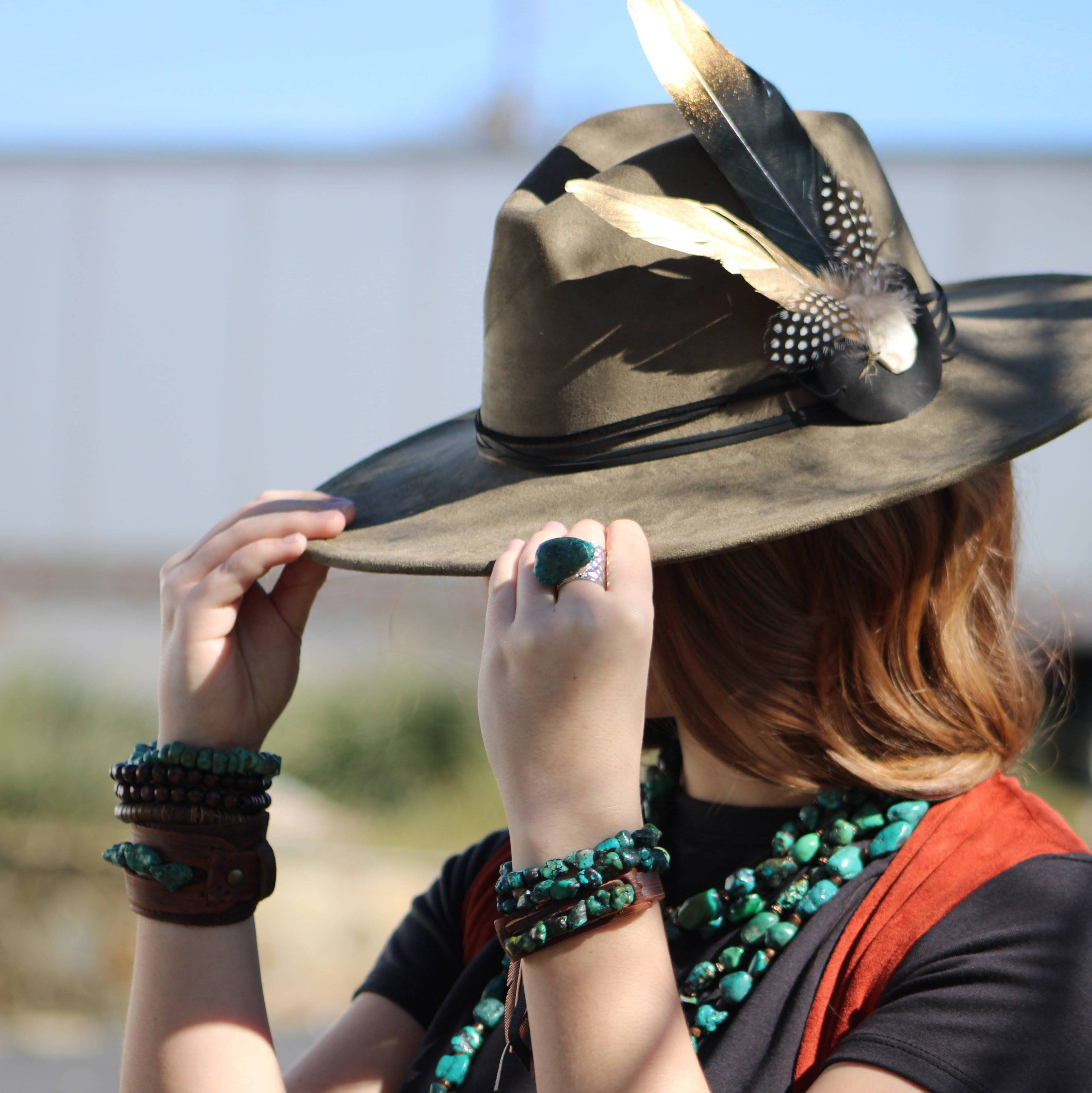 The Jewelry Junkie – Großhandel Perlenarmband – Chunky-Armband aus echtem, natürlichem Türkis 802b3