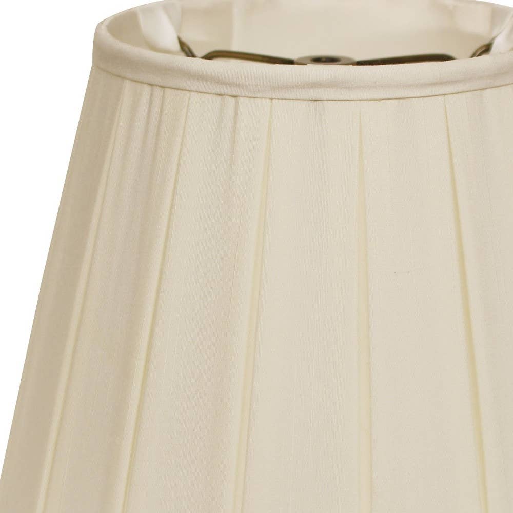 HomeRoots - Wholesale Lamp Shade - 20" Ivory Slanted English Box Shantung Lampshade2