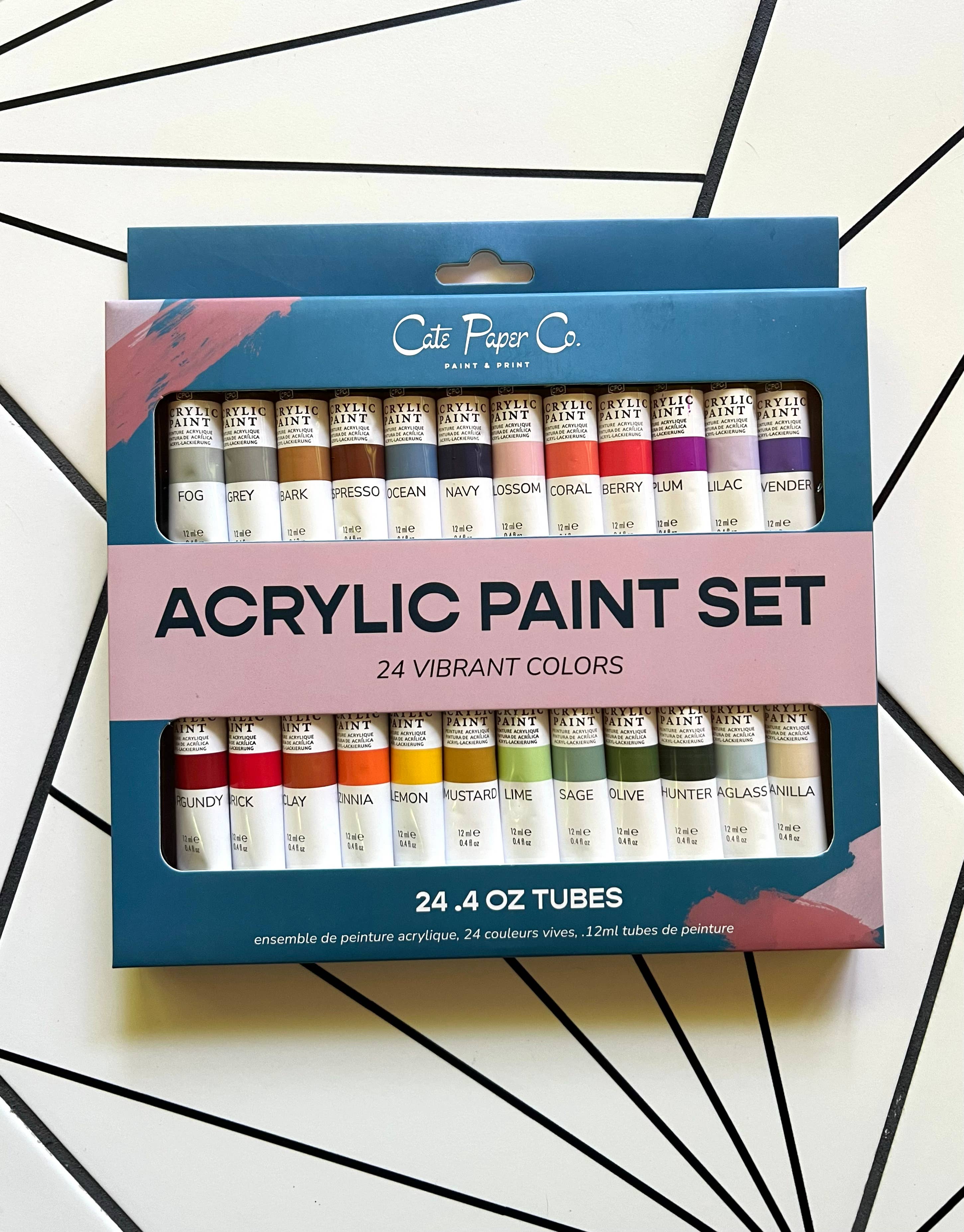 Cate Paper Co. - Wholesale Paint Set - Acrylic Paint Set 1