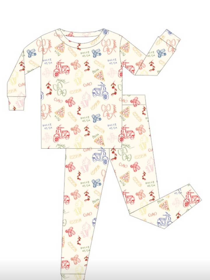 Amore Bamboo Two Piece PJs for wholesale by Lil Krew & Co