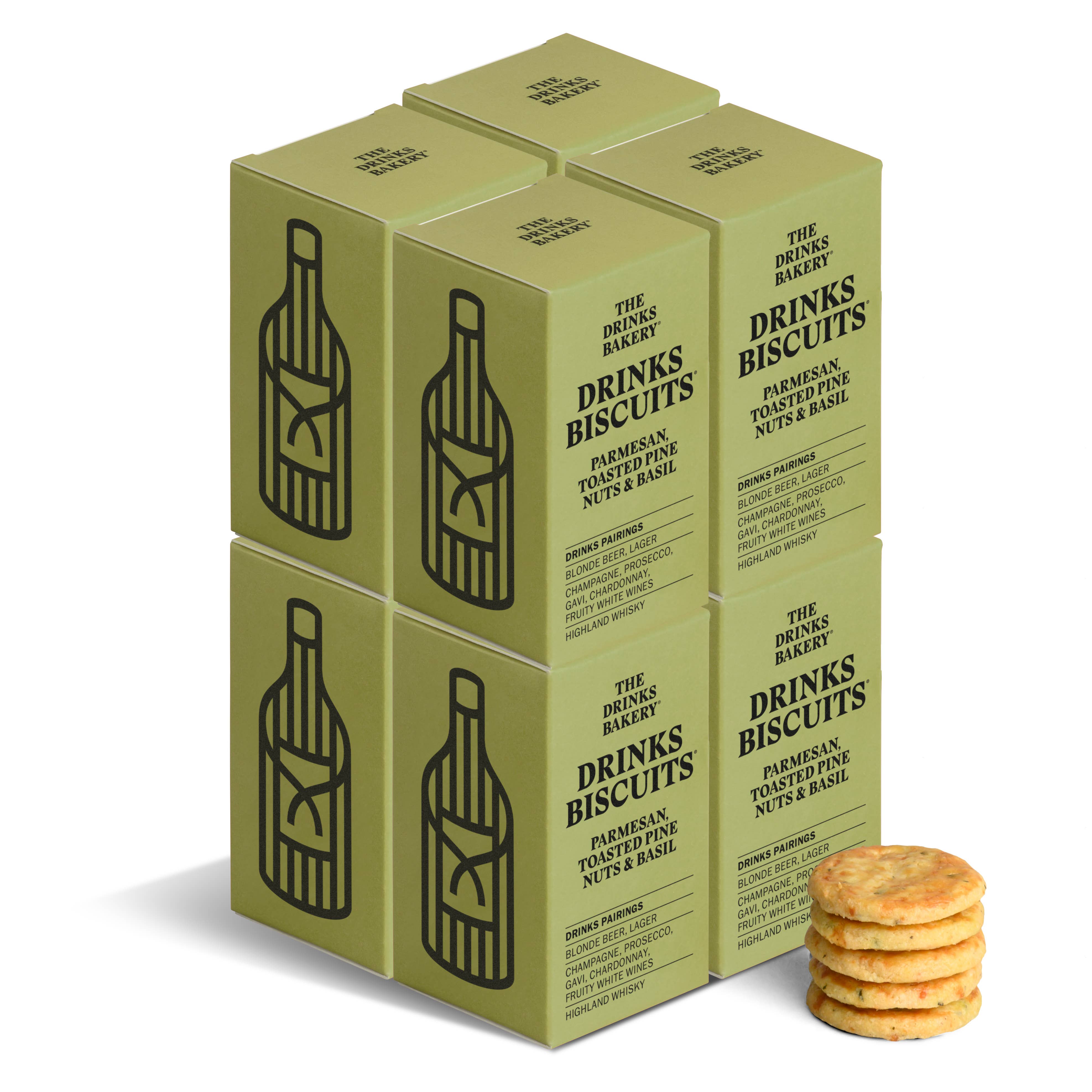 The Drinks Bakery – wholesale Biscuit – Drinks Biscuits - Parmesan Cheese & Sweet Basil 36g1