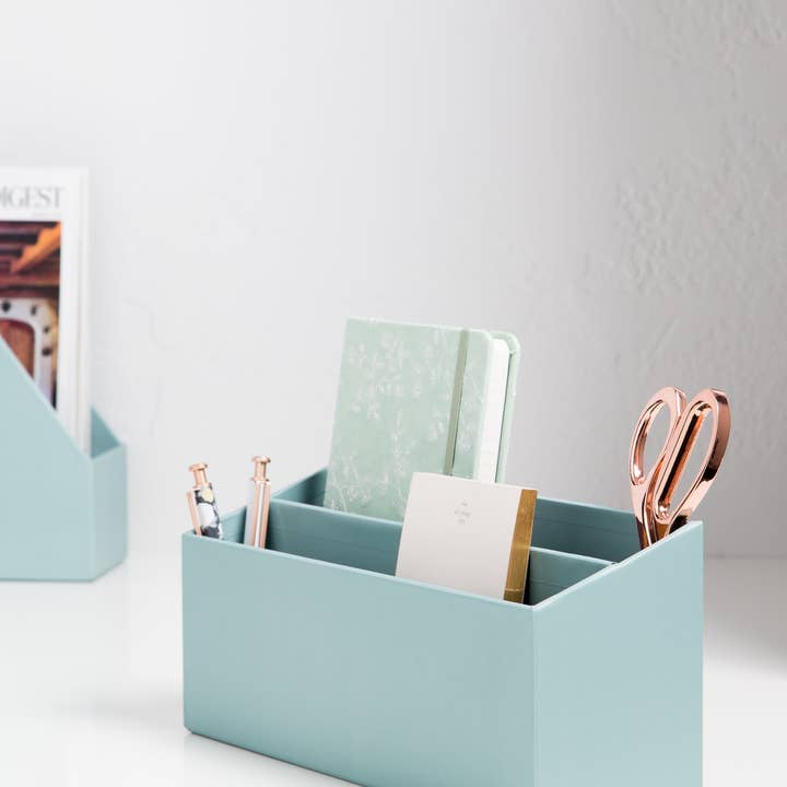 U Brands - Wholesale Desk Organizer - U Brands Solid Teal Desk Org Set