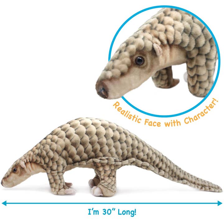 VIAHART Toy Co. – Großhandel Kuschel-/Plüschtier – Kind & Baby – Pandy The Pangolin | 30 Zoll Kuscheltierplüsch2