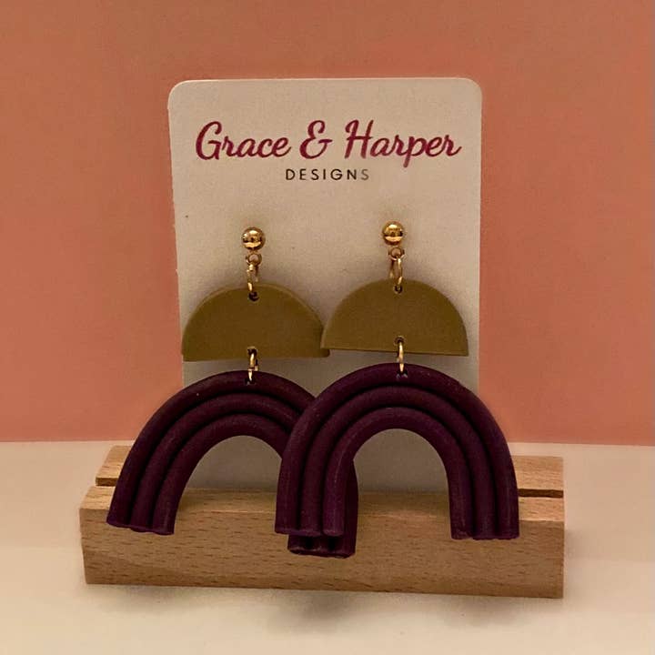 Reyna - Beige and Purple for wholesale by Grace and Harper Designs