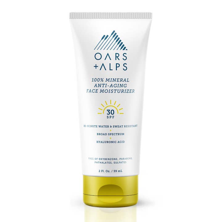 Oars + Alps - Wholesale Facial Moisturizer - Men's - 100% Mineral Anti-Aging Men's Face Moisturizer SPF30, 2oz
