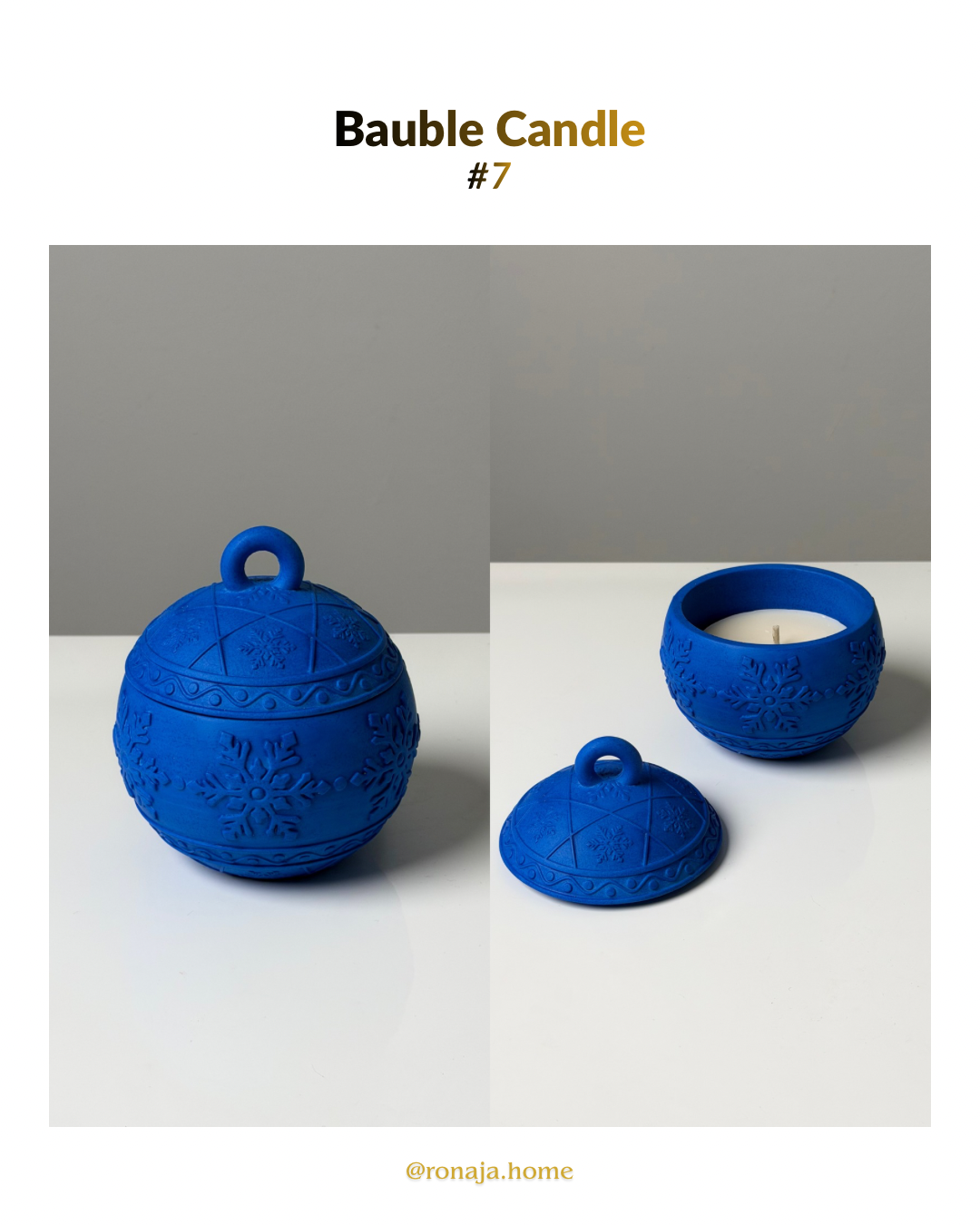 Ronaja Home - Wholesale Novelty Candle - Christmas Bauble Candle6