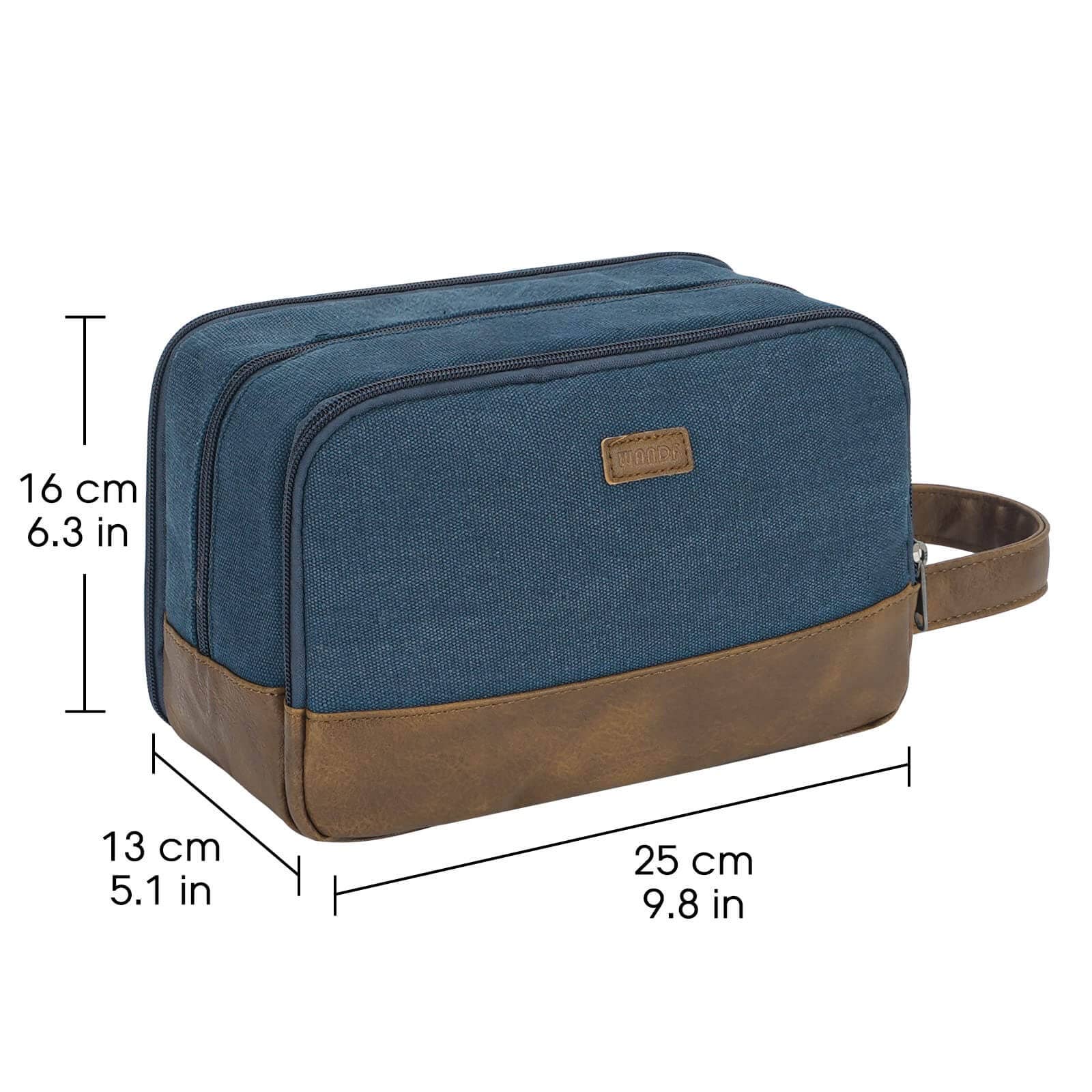 wandf - Wholesale Toiletry Bag - Men's - Canvas Travel Toiletry Shaving Bag Hanging Dopp Kit Unisex10