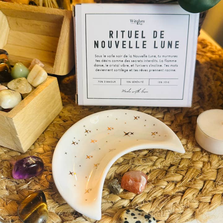 Witches box - Wholesale Jewelry Dish - Ceramic Moon (jewelry/crystal holder)4