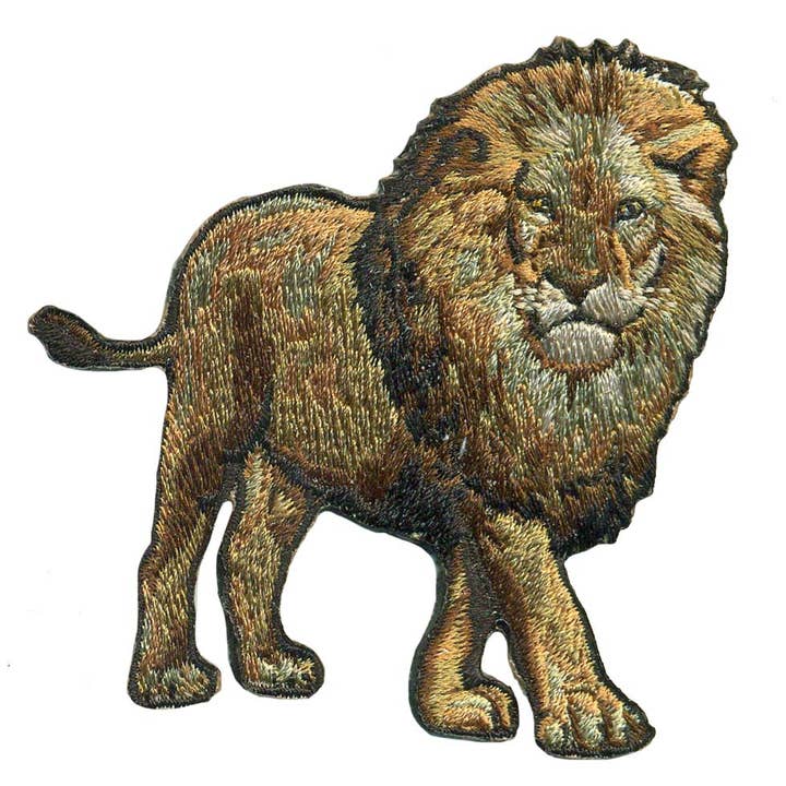 Remendo Animal Leão - Ferro por atacado de Little Critterz