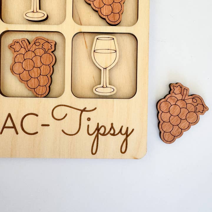 Birch House Games & Gifts - Wholesale Board Game - Wine Tic-Tac-Toe Game - Tipsy Party Game - Customizable4
