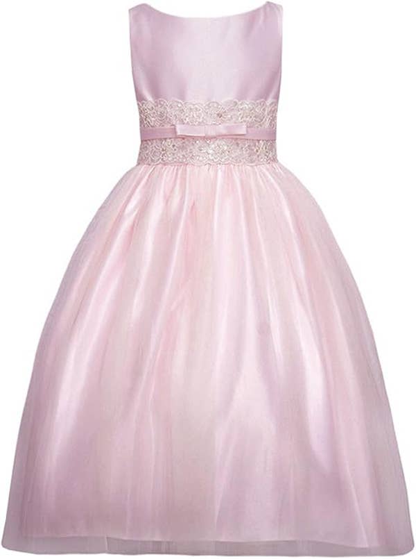 iGirlDress - Wholesale Dress - Kids - Vintage Metallic Lace & Tulle Flower Girl Pageant Dress6