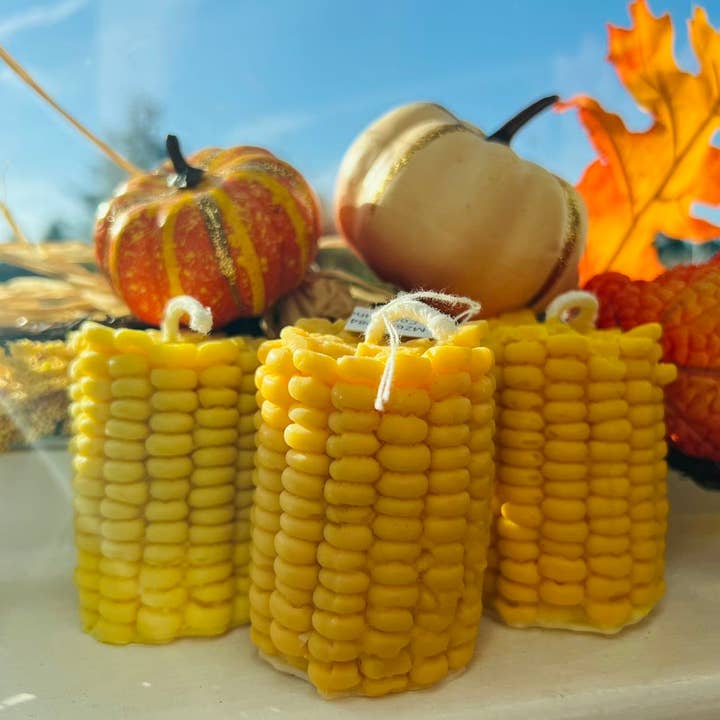 The Corn Cob Candle - Cadeau amusant à base de cire de soja végétalien pour la vente par Hail Claytan