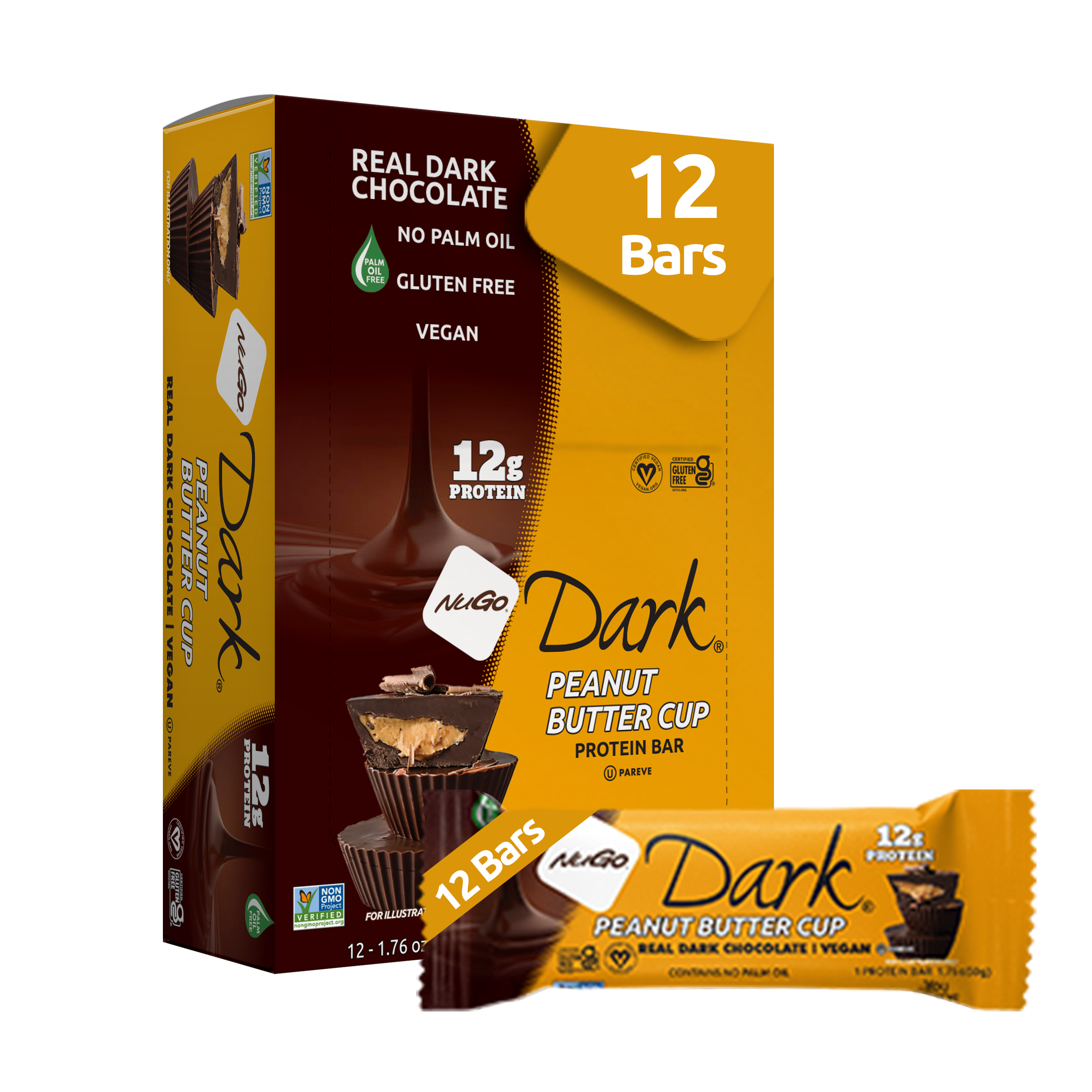 NuGo Nutrition - Wholesale Snack Bar - NuGo Dark Peanut Butter Cup Protein Bar1