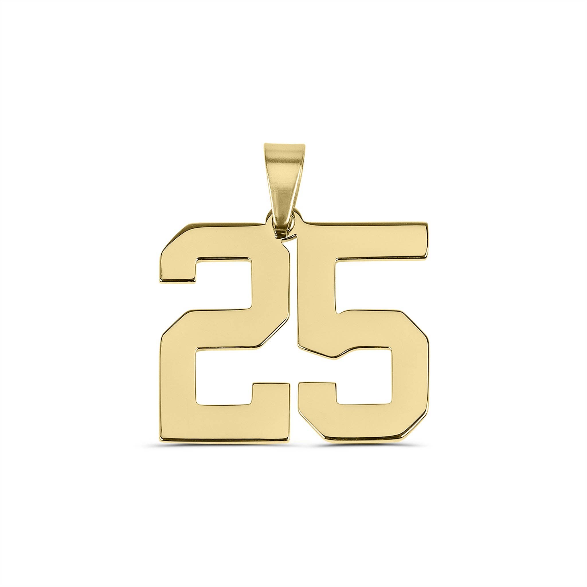 WJW – wholesale Individual charm/pendant – 18K Gold Sport Number Pendant25