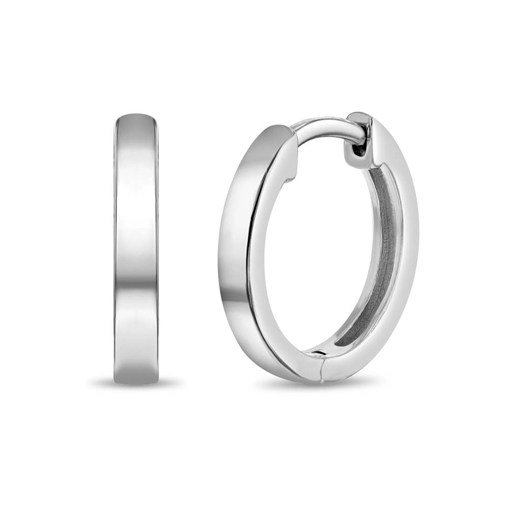 In Season Jewelry – wholesale Huggie earrings – Classic Hoop Baby / Girls Earrings 7-11mm - Sterling Silver3