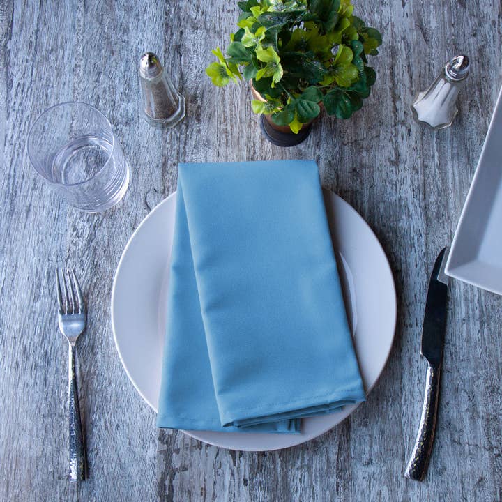 Arkwright Home - Wholesale Dinner & Cloth Napkin - 25 Pack of Poly Spun Solid Cloth Dinner Napkins - 20 x 20 in21