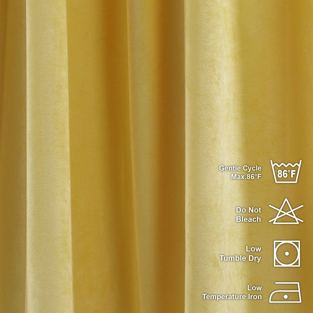 Bes Home Design – Engroshandel Gardin – 100 tommer brede og ekstra lange matterede fløjlsgardiner i specialmål21