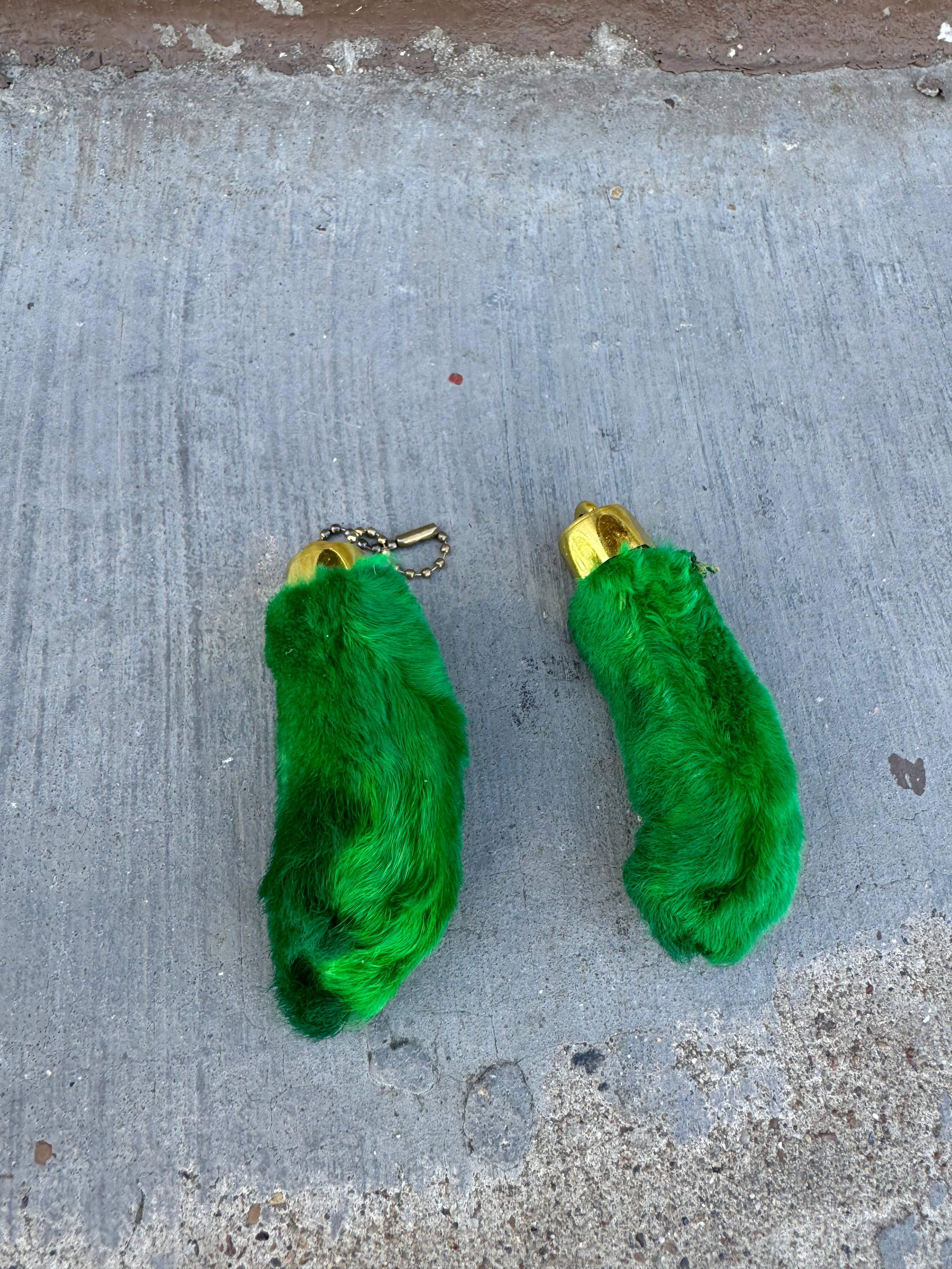 Western Linens - Wholesale Keychain - Unisex - Lucky Rabbit foot - Genuine 9