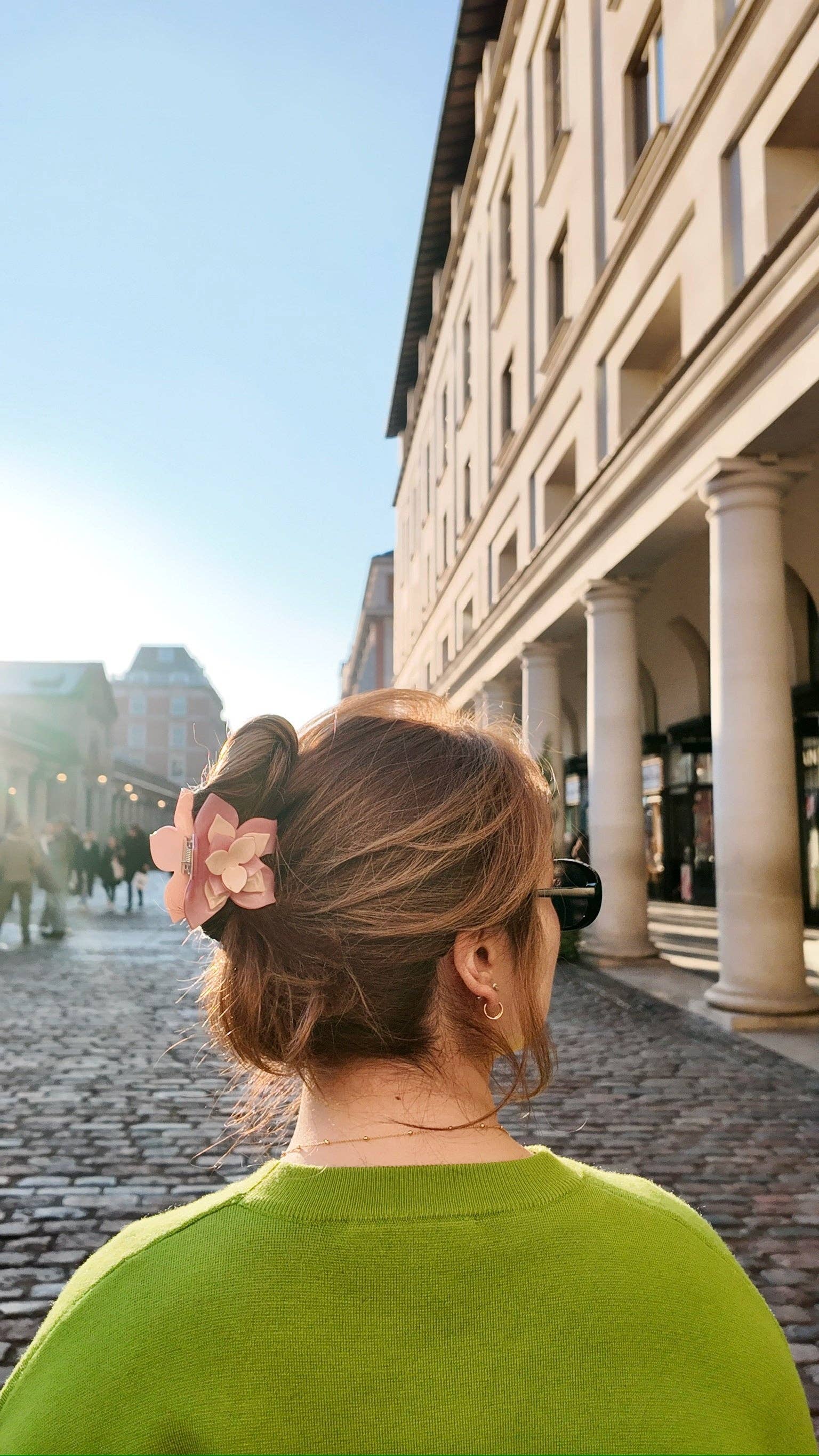 Solar Eclipse - Wholesale Hair Clip - Women's - Hand-painted Origami Magnolia Flower Hair Clip8
