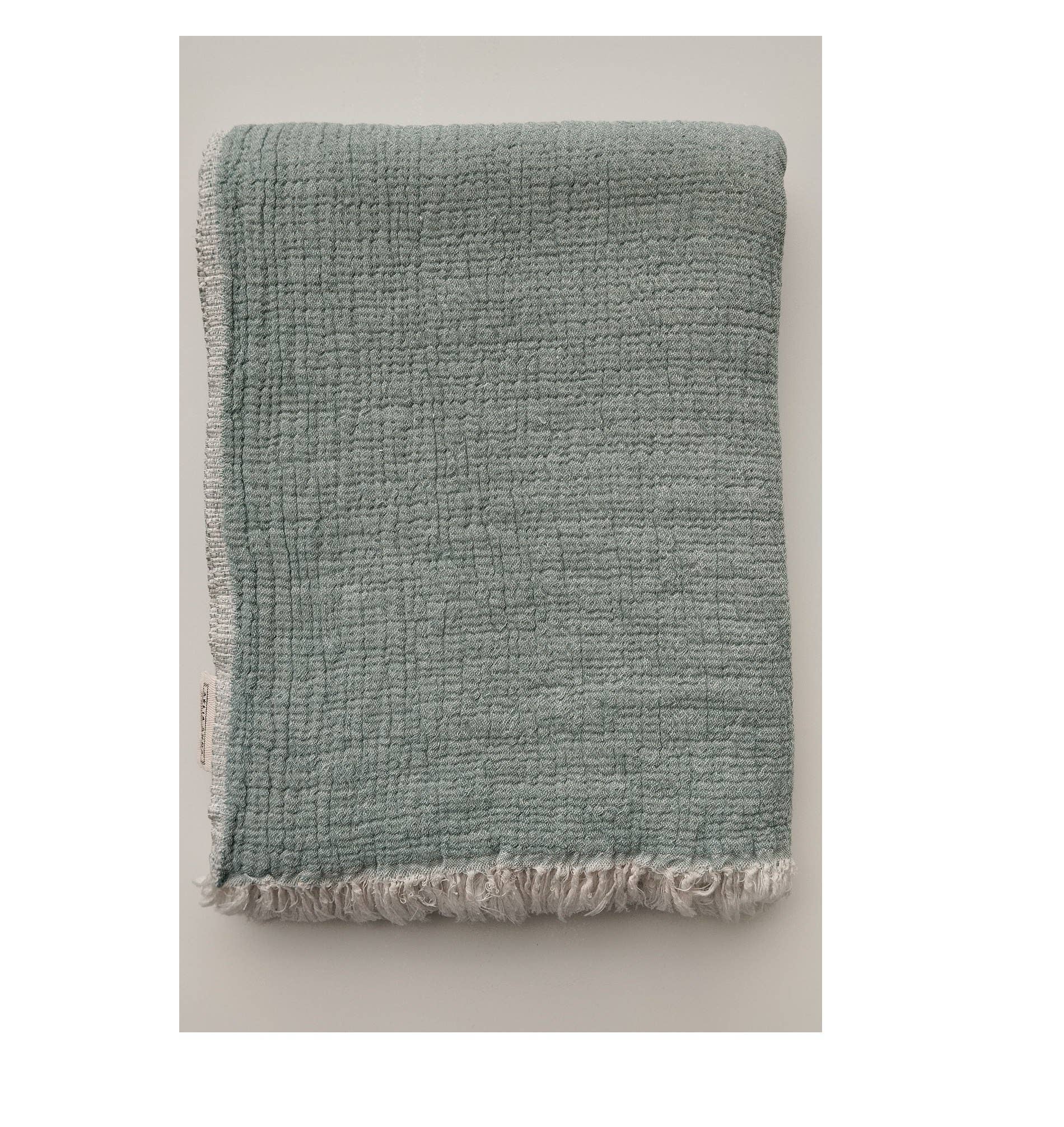 AELIA ANNA - Wholesale Throw Blanket - THROW ARGOSTOLI EUCALYPTUS 150x170