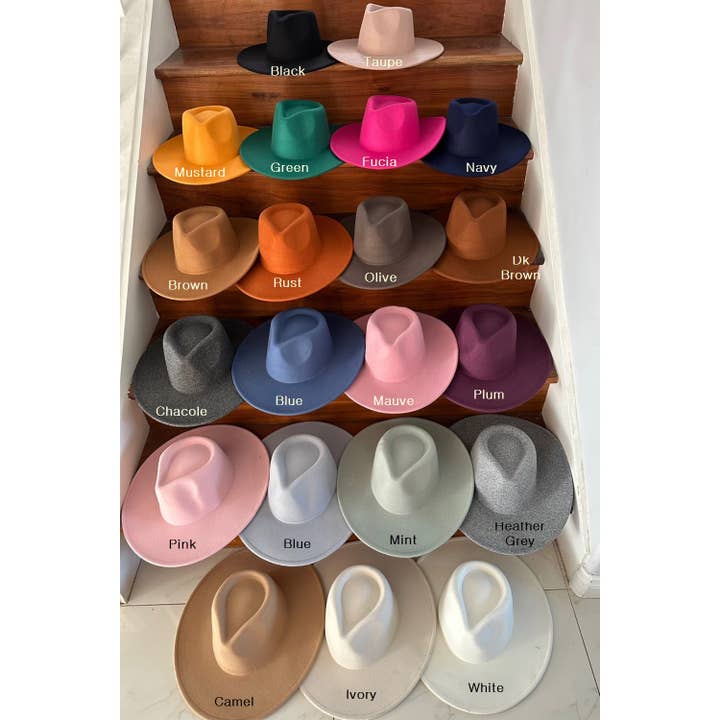 New Color WIDE BRIM DANDY PANAMA HAT FOR WOMEN Primium Hat for wholesale by Bella Betty