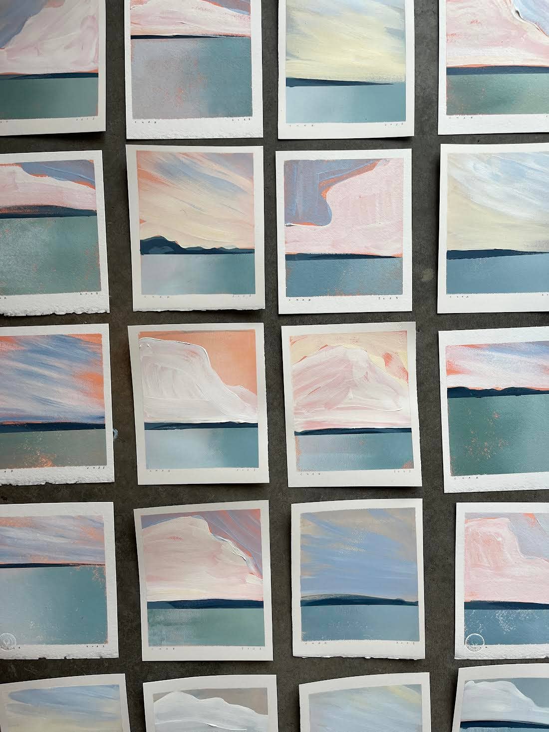 Charlotte Dworshak - Wholesale Painting/drawing - 6x7 Original Landscape Paintings2