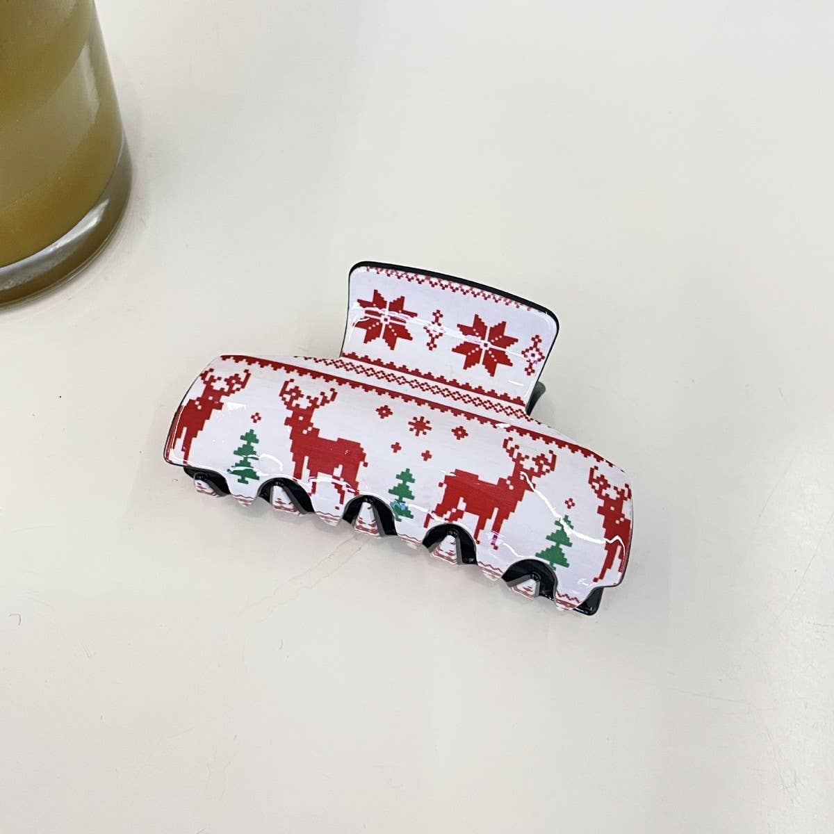 ACCITY - Wholesale Hair Clip - Women's - Christmas Reindeer Snowflake Hair Clip Shark Clip_CWAHA21536