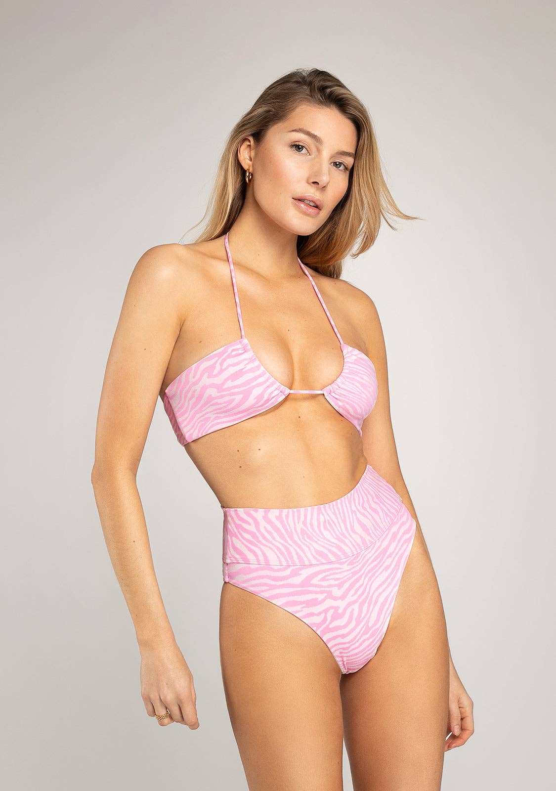 Kalk Store – wholesale Bikiniöverdelar – Dam – Topp Zebra Pinky0