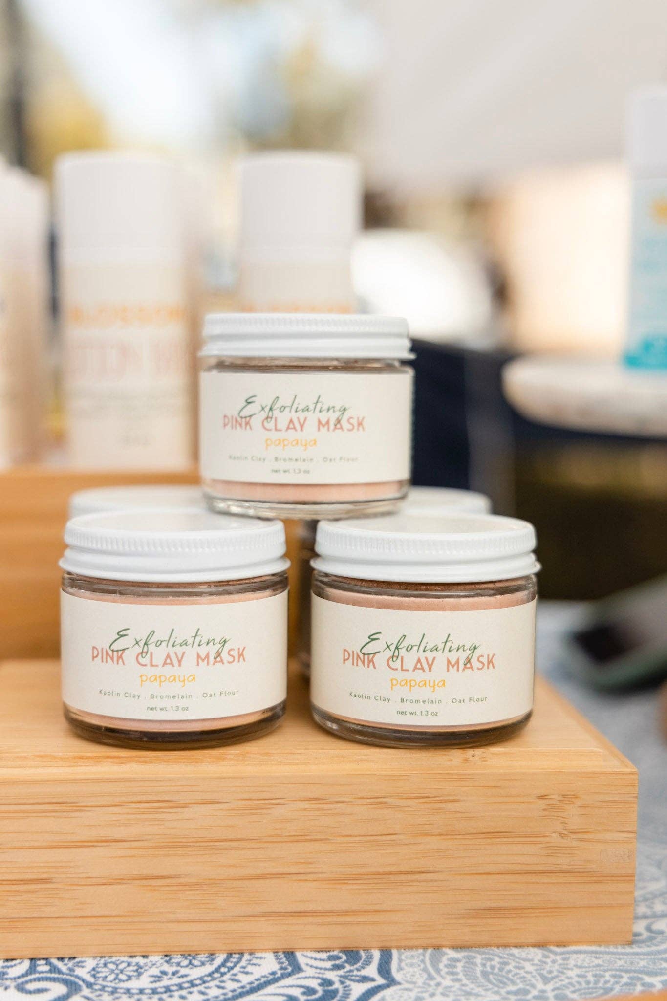 My Earth Potions - Wholesale Skincare Face Mask - Exfoliating Pink Kaolin Clay Mask1