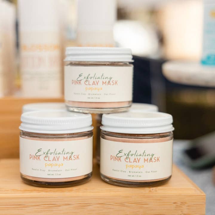 My Earth Potions - Wholesale Skincare Face Mask - Exfoliating Pink Kaolin Clay Mask1