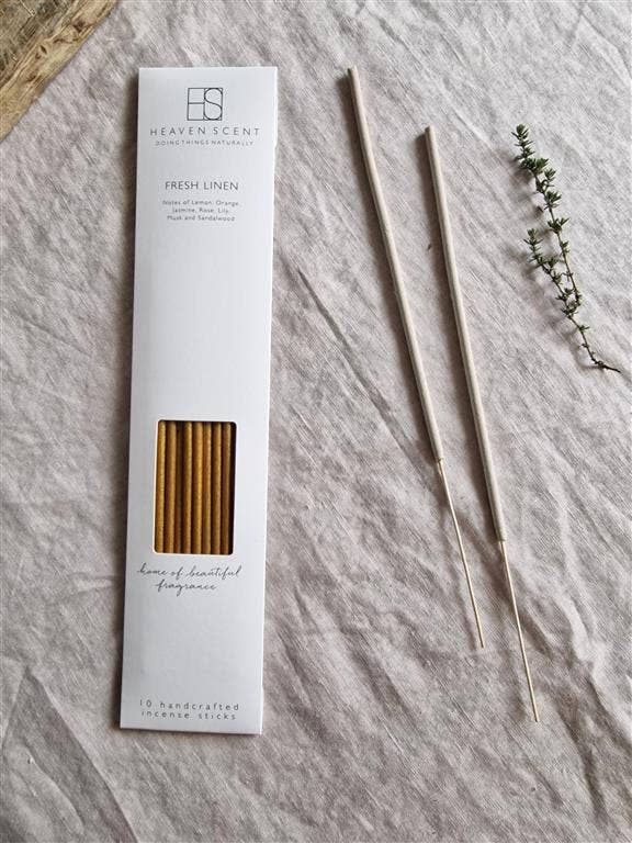 Heaven Scent Incense Ltd - Wholesale Incense - 10 Fresh Linen Incense Sticks