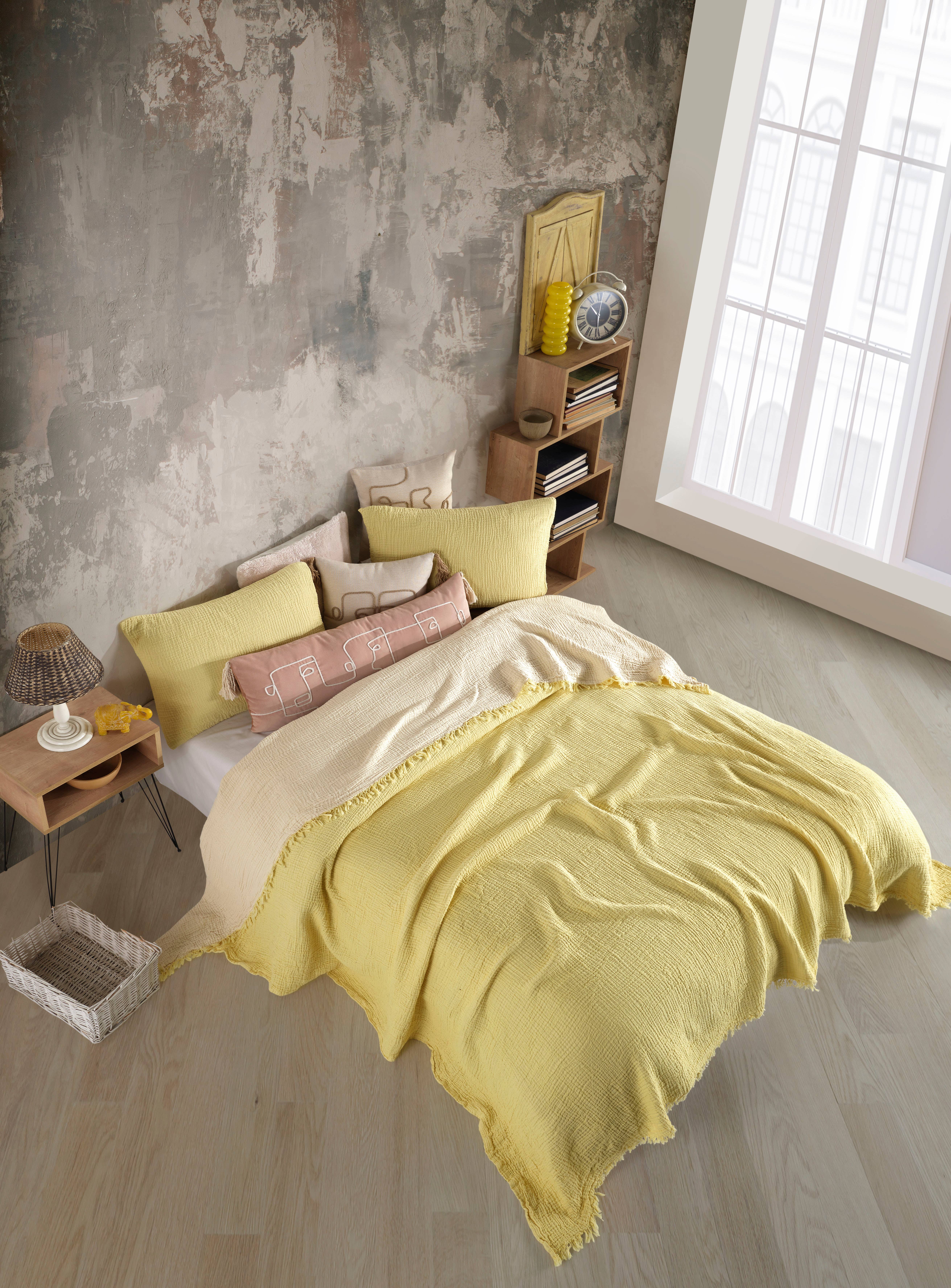 destinyhometex - Wholesale Throw Blanket - Purple color 4 layer gauze throw38