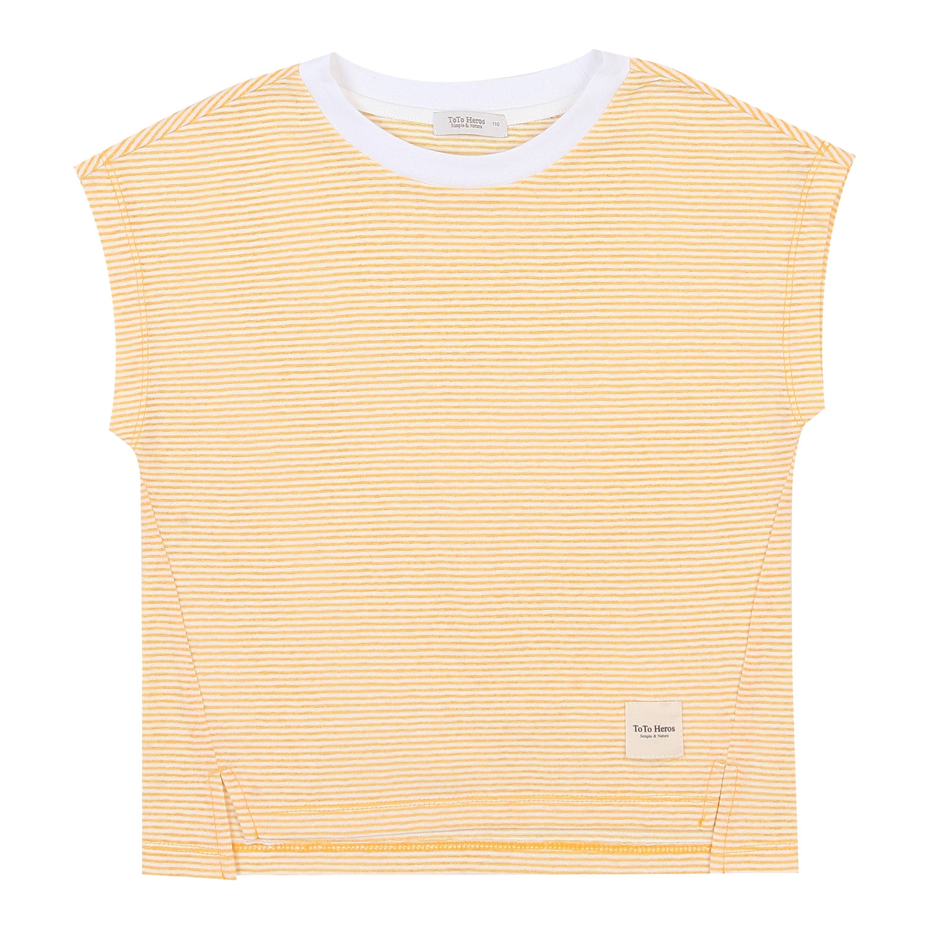 ToTo Heros - Wholesale Top & Short Set - Kids - Davin Striped T-Shirt & Solid Shorts Set12